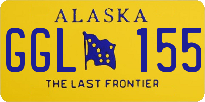 AK license plate GGL155