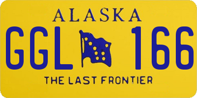 AK license plate GGL166