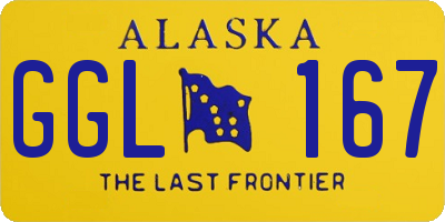 AK license plate GGL167