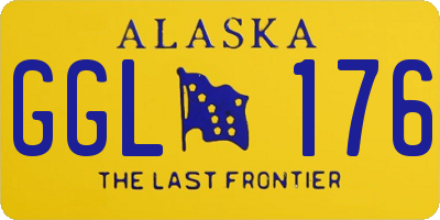 AK license plate GGL176