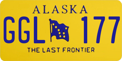 AK license plate GGL177