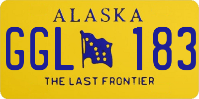 AK license plate GGL183