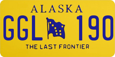 AK license plate GGL190