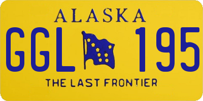 AK license plate GGL195