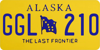 AK license plate GGL210