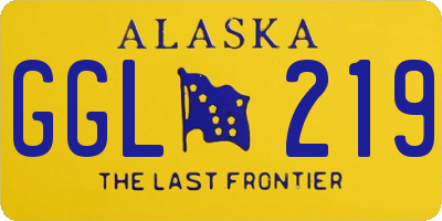 AK license plate GGL219