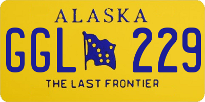 AK license plate GGL229