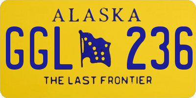 AK license plate GGL236