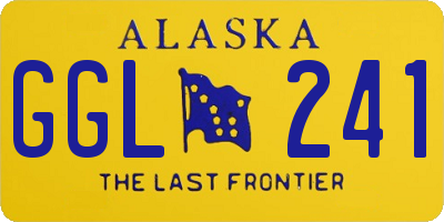 AK license plate GGL241