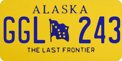 AK license plate GGL243
