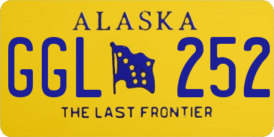 AK license plate GGL252