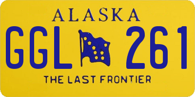 AK license plate GGL261