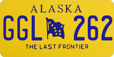 AK license plate GGL262