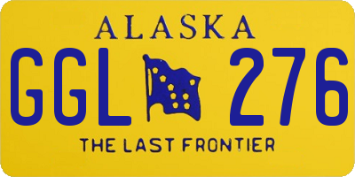 AK license plate GGL276