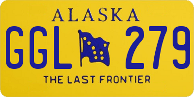 AK license plate GGL279