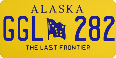 AK license plate GGL282