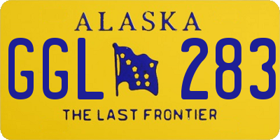 AK license plate GGL283