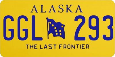 AK license plate GGL293