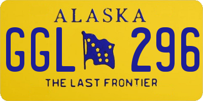 AK license plate GGL296