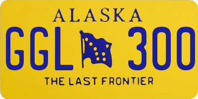 AK license plate GGL300