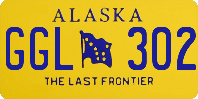 AK license plate GGL302