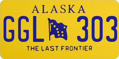 AK license plate GGL303
