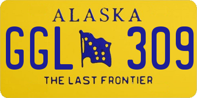 AK license plate GGL309