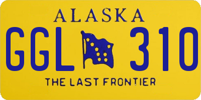 AK license plate GGL310