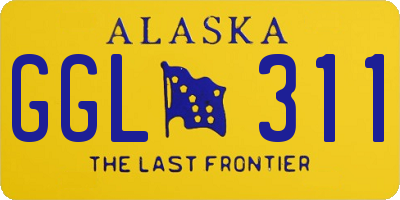 AK license plate GGL311
