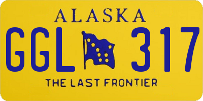 AK license plate GGL317