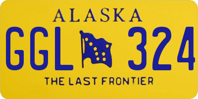 AK license plate GGL324