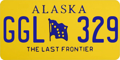 AK license plate GGL329
