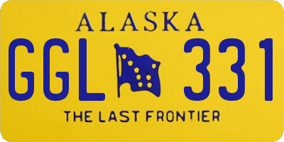 AK license plate GGL331