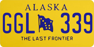 AK license plate GGL339