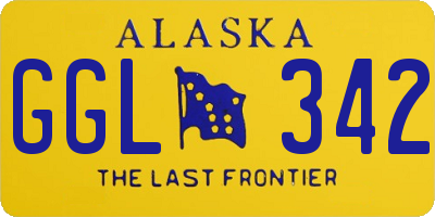 AK license plate GGL342