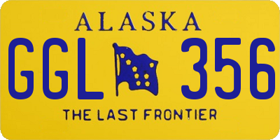 AK license plate GGL356