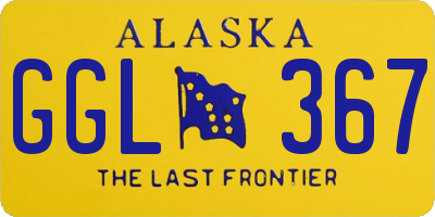 AK license plate GGL367