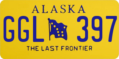 AK license plate GGL397