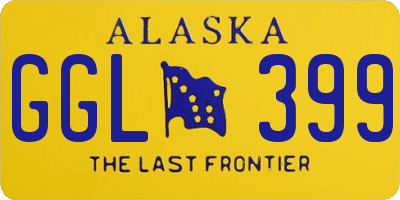 AK license plate GGL399
