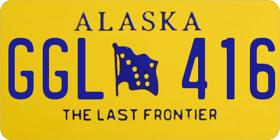 AK license plate GGL416