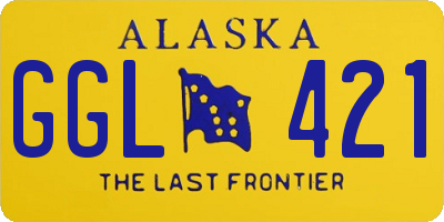 AK license plate GGL421