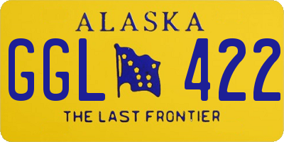 AK license plate GGL422