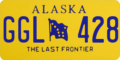 AK license plate GGL428