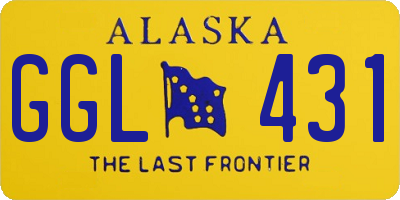 AK license plate GGL431