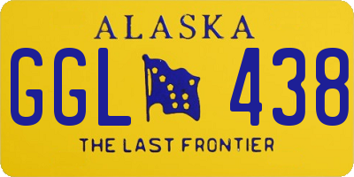 AK license plate GGL438