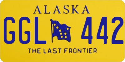 AK license plate GGL442