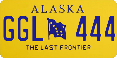 AK license plate GGL444