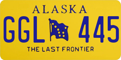 AK license plate GGL445