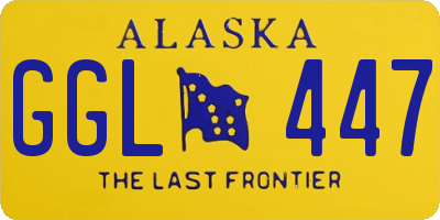 AK license plate GGL447