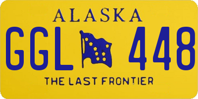 AK license plate GGL448